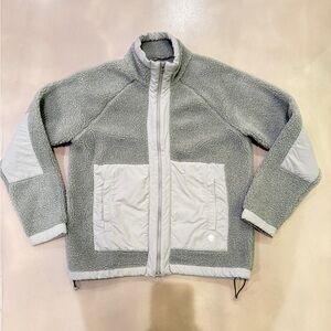 Folk Signal Fleece Jacket in Ash